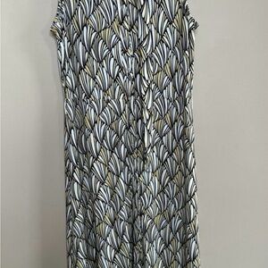 Elegant Sleeveless Patterned Dress